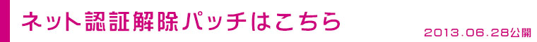 ネット認証解除パッチ